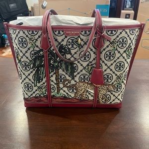 Jacquard monogram Tory Burch Tote bag